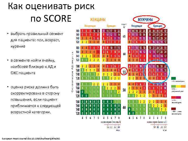 Сердечный риск score