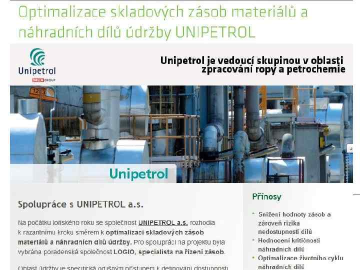 Management systému skladů a zásob. http: //www. logio. cz/optimalizace skladovych zasob materialu a nahradnich