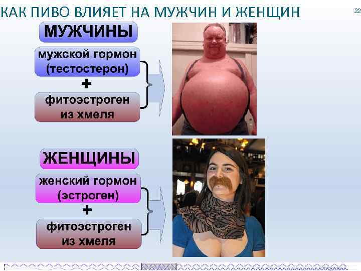 КАК ПИВО ВЛИЯЕТ НА МУЖЧИН И ЖЕНЩИН 22 