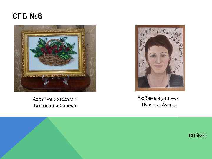 СПБ № 6 Корзина с ягодами Коновец и Середа Любимый учитель Пузенко Алина СПб№