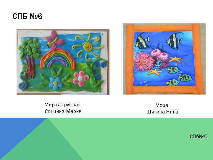 СПБ № 6 Мир вокруг нас Спицина Мария Море Шикина Нина СПб№ 6 