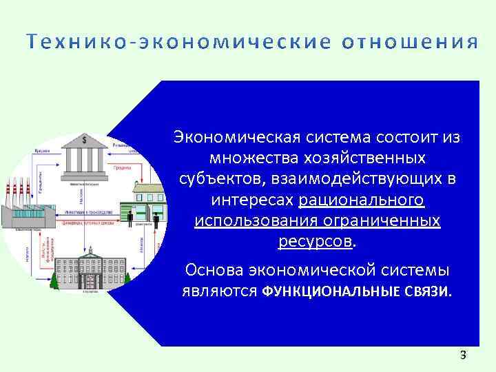 Экономическая система состоит из множества хозяйственных субъектов, взаимодействующих в интересах рационального использования ограниченных ресурсов.