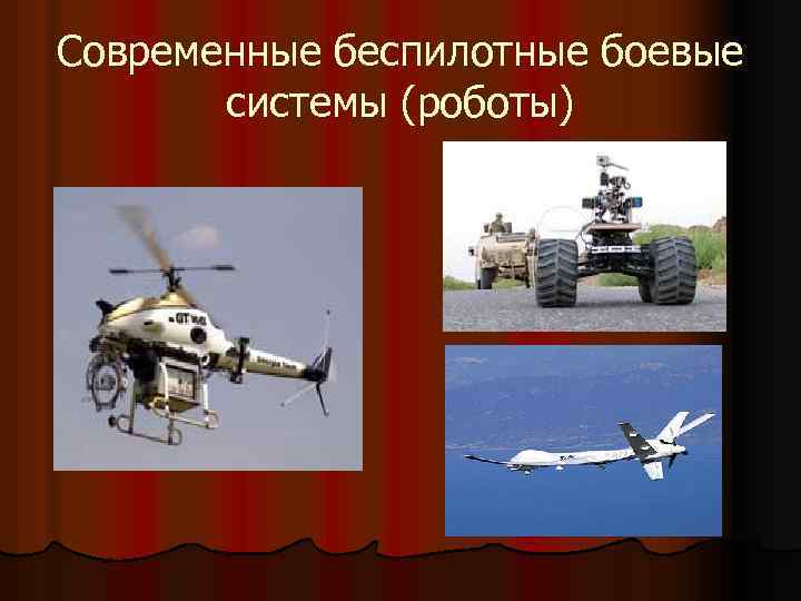 Современные беспилотные боевые системы (роботы) 