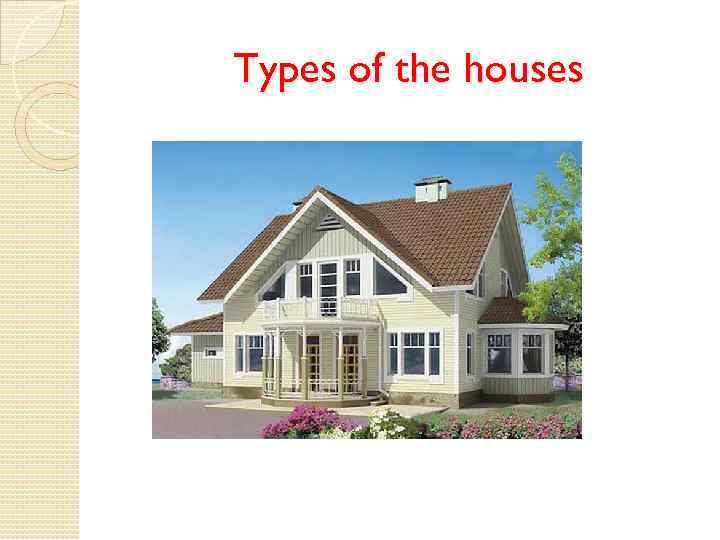 Kinds of housing