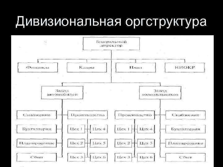 Дивизиональная оргструктура 