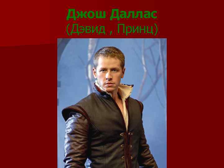Джош Даллас (Дэвид , Принц) 