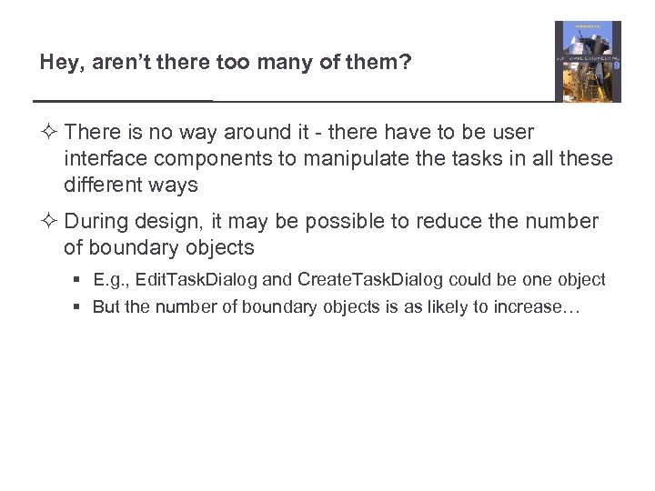 Hey, aren’t there too many of them? ² There is no way around it