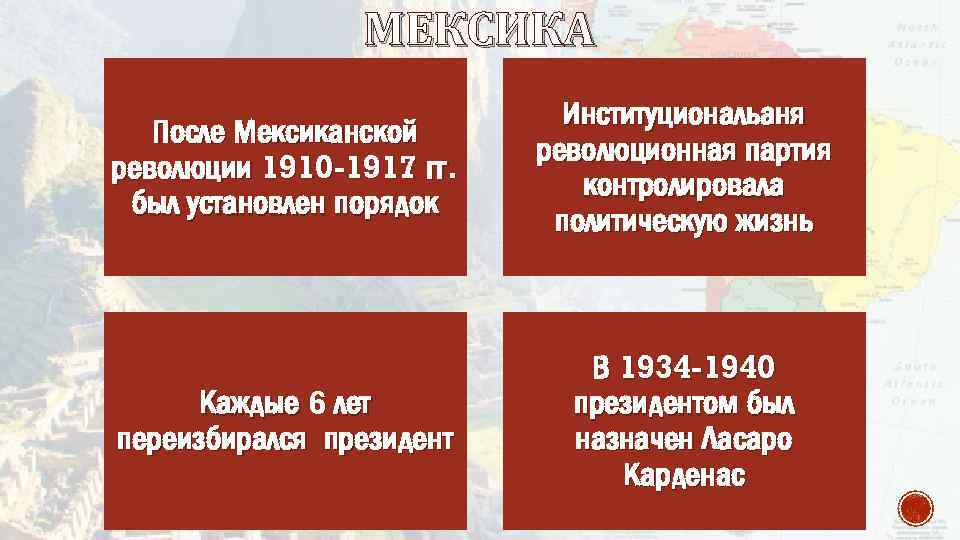 Мексика после второй мировой войны презентация