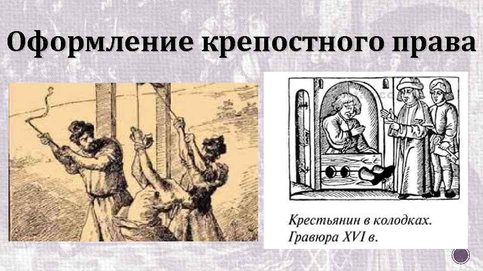Оформление крепостного права 