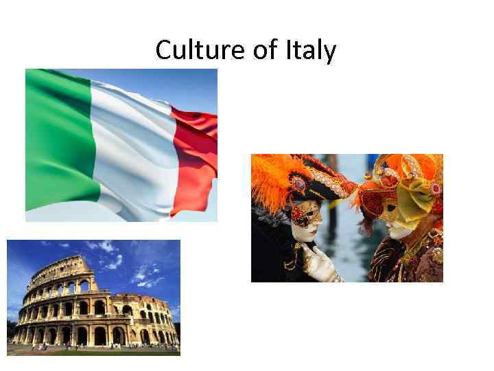 Culture of Italy 