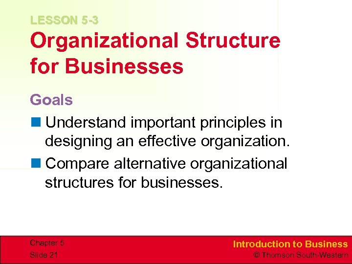 Chapter 5 Business Organization 5 -1 Business In