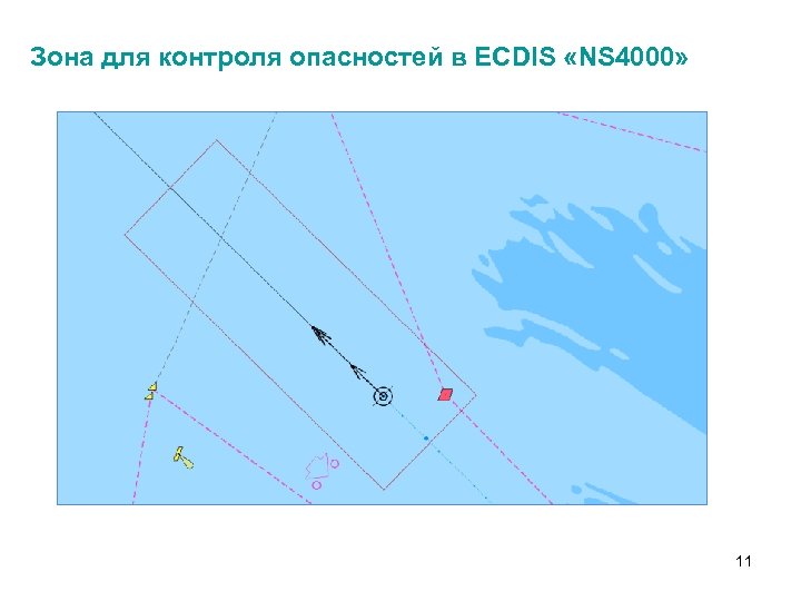 Зона для контроля опасностей в ECDIS «NS 4000» 11 