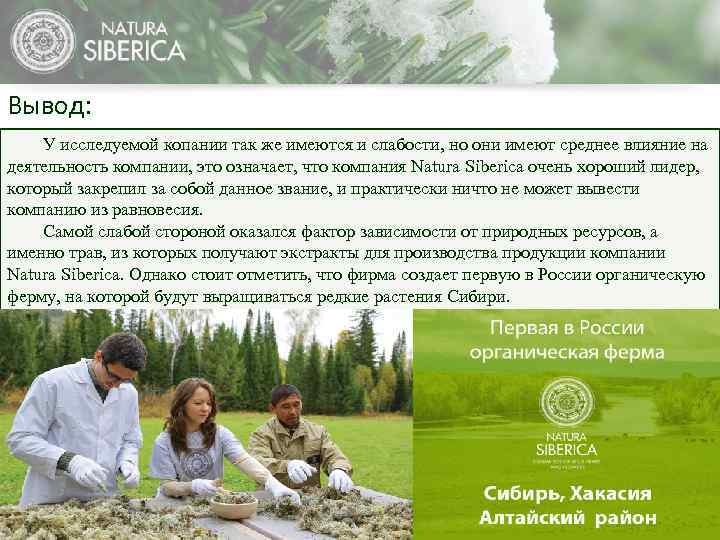 Вывод: У исследуемой копании так же имеются и слабости, но они имеют среднее влияние