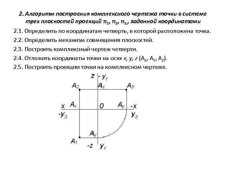 По заданным координатам построить комплексный чертеж. Построить комплексный чертеж точек. Как можно построить комплексный чертеж точки по ее координатам?. Последовательность построения комплексного чертежа. Как построить комплексный чертеж точки.