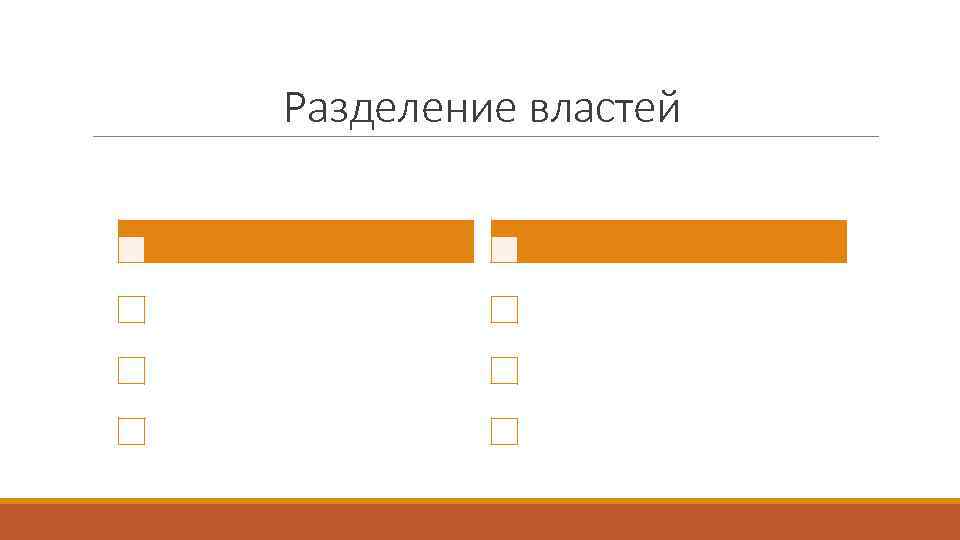 Разделение властей 