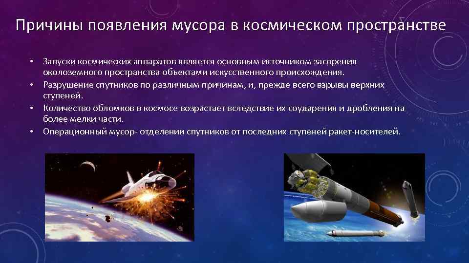 Космическая деятельность человечества презентация