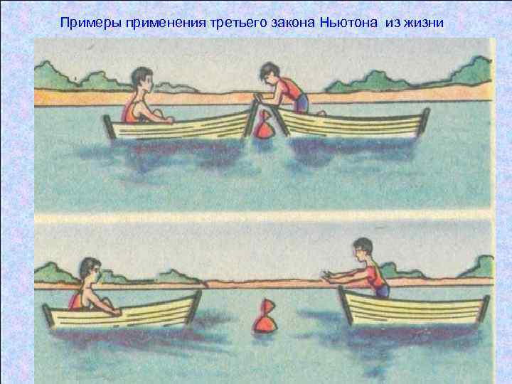 Примеры применения третьего закона Ньютона из жизни Проблемная ситуация 