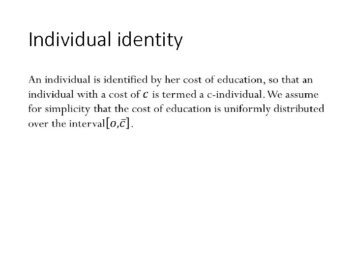 Individual identity • 123 