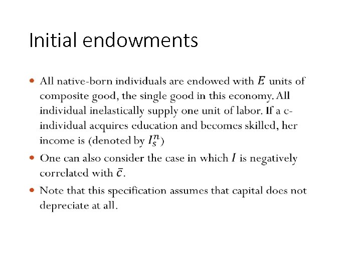 Initial endowments • 124 