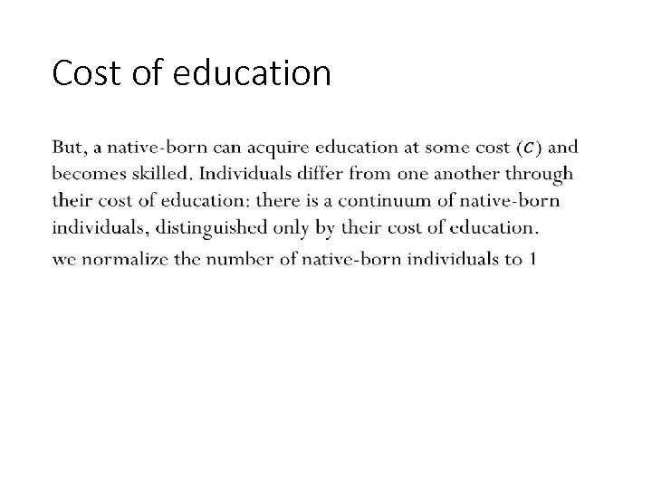 Cost of education • 161 