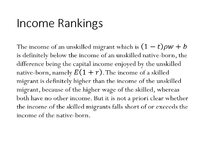 Income Rankings • 168 