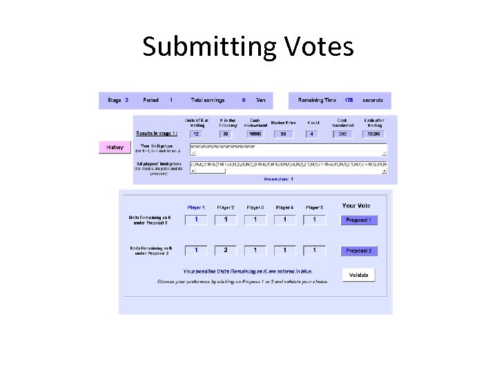 Submitting Votes 