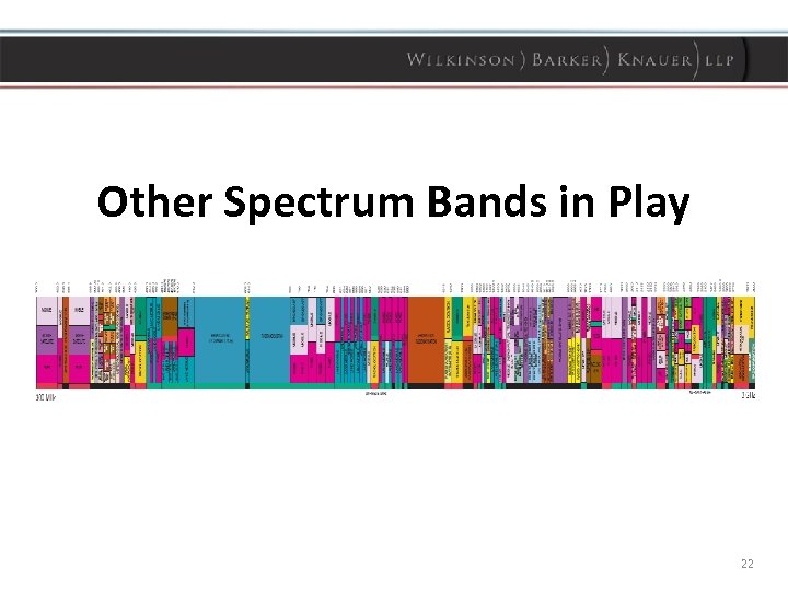 Other Spectrum Bands in Play 22 