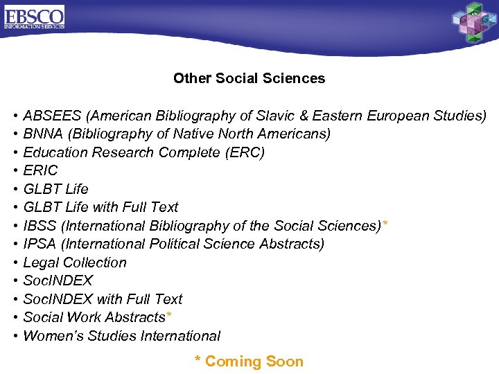 Other Social Sciences • ABSEES (American Bibliography of Slavic & Eastern European Studies) •