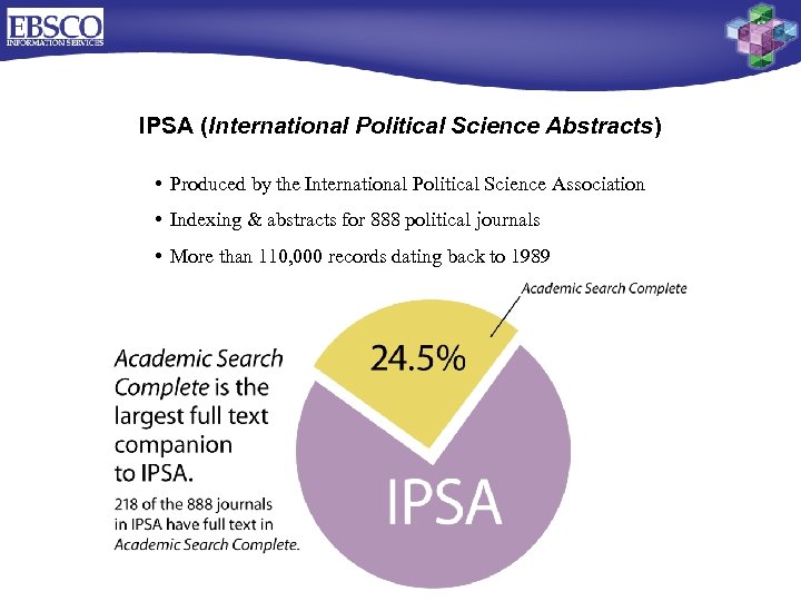IPSA (International Political Science Abstracts) • Produced by the International Political Science Association •