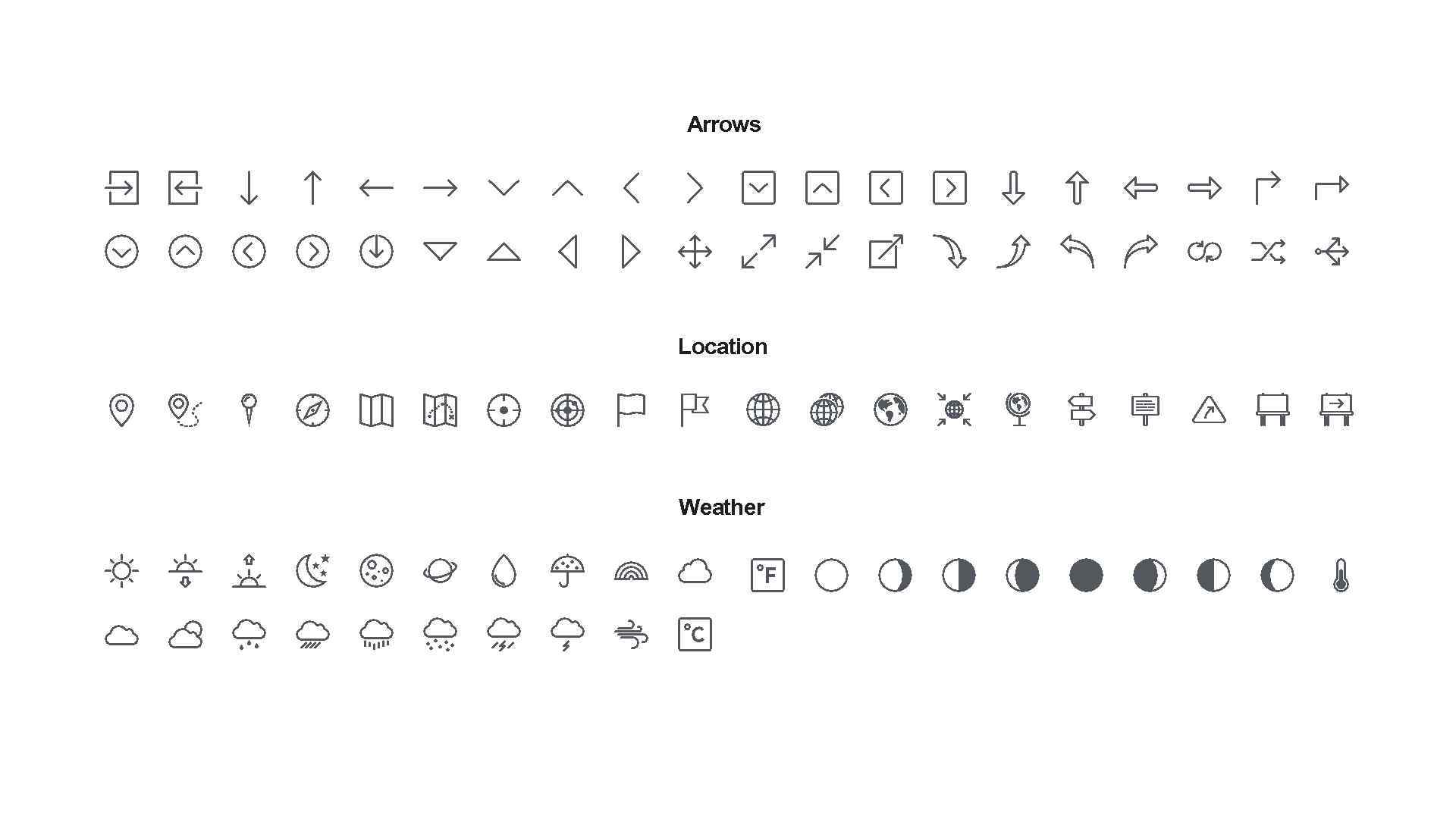 Arrows Location Weather 