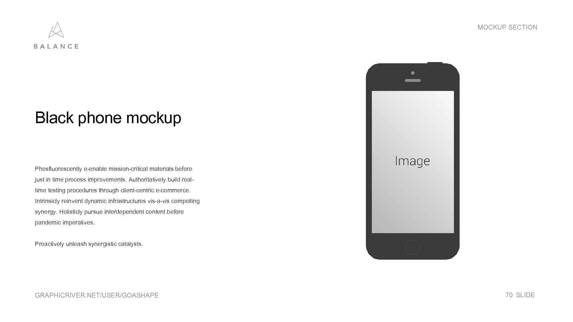 MOCKUP SECTION Black phone mockup Phosfluorescently e-enable mission-critical materials before just in time process