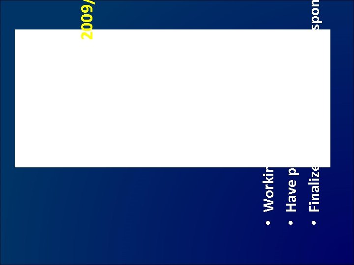  • Working on Update • Have polled collaboration • Finalize by April 1