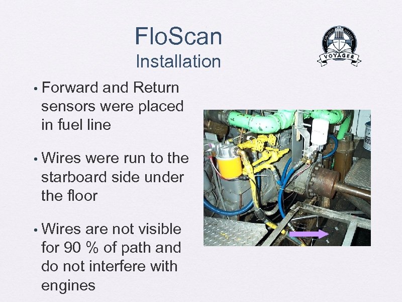 Flo. Scan Installation • Forward and Return sensors were placed in fuel line •