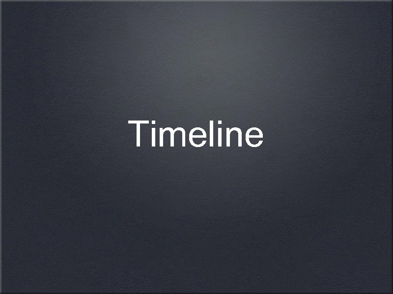 Timeline 