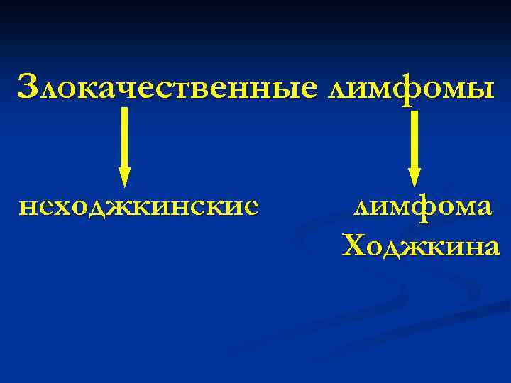 Неходжкинская лимфома презентация