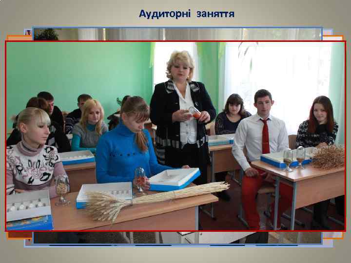 Аудиторні заняття 