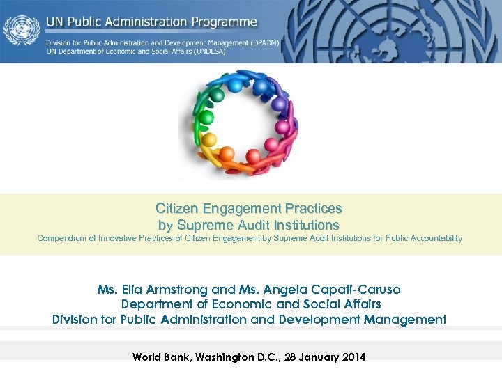 Citizen Engagement Practices by Supreme Audit Institutions Compendium of Innovative Practices of Citizen Engagement
