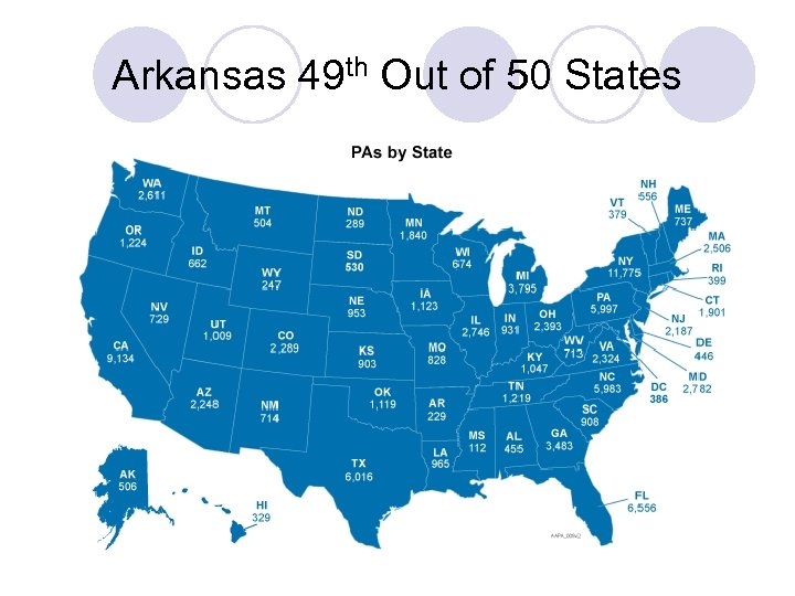 Arkansas 49 th Out of 50 States 