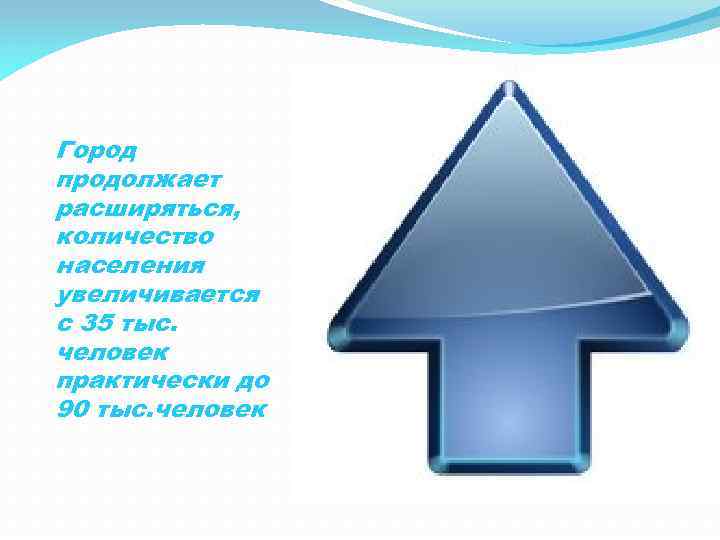 Город продолжает расширяться, количество населения увеличивается с 35 тыс. человек практически до 90 тыс.