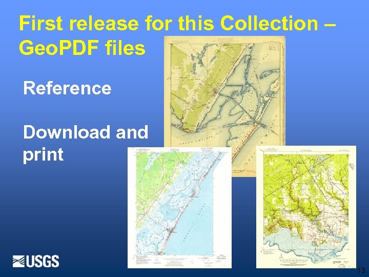 First release for this Collection – Geo. PDF files Reference Download and print 13