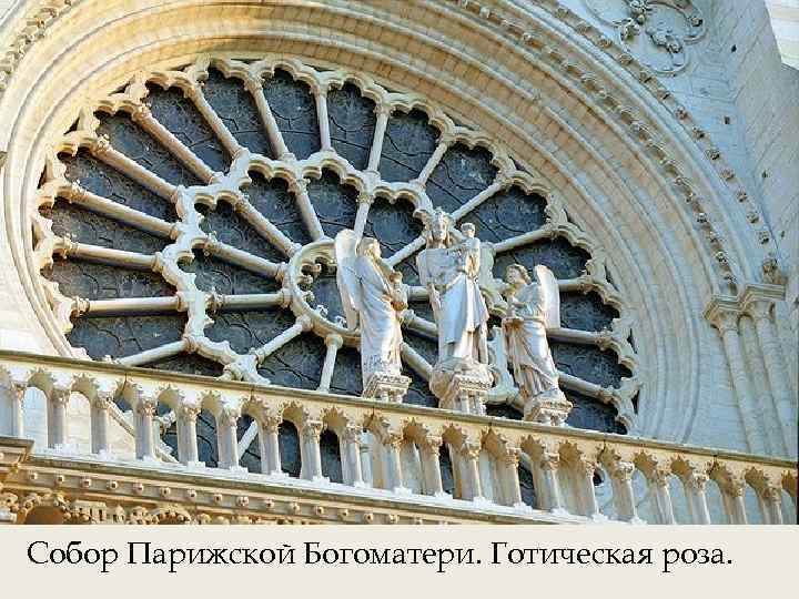Собор Парижской Богоматери. Готическая роза. 