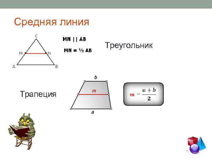 Средняя линия Треугольник Трапеция 