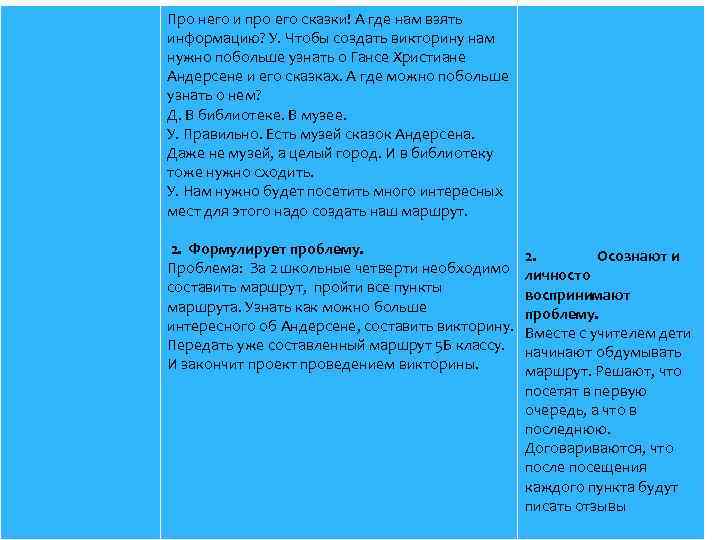 Про него и про его сказки! А где нам взять информацию? У. Чтобы создать