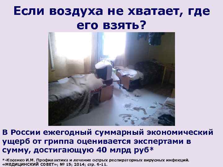 Если воздуха не хватает, где его взять? В России ежегодный суммарный экономический ущерб от