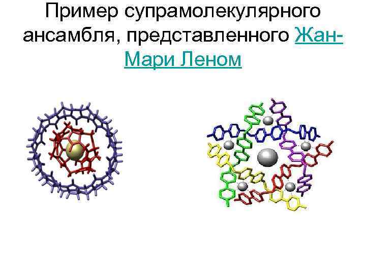 Пример супрамолекулярного ансамбля, представленного Жан. Мари Леном 