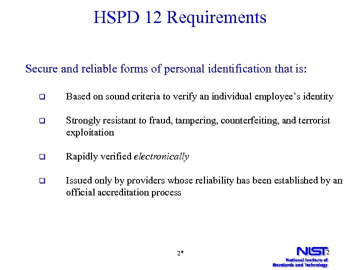 A Synopsis of Federal Information Processing Standard FIPS