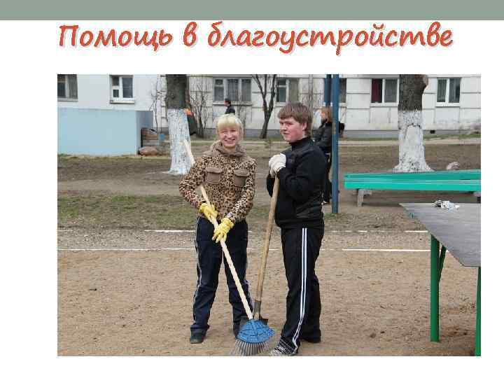 Помощь в благоустройстве 