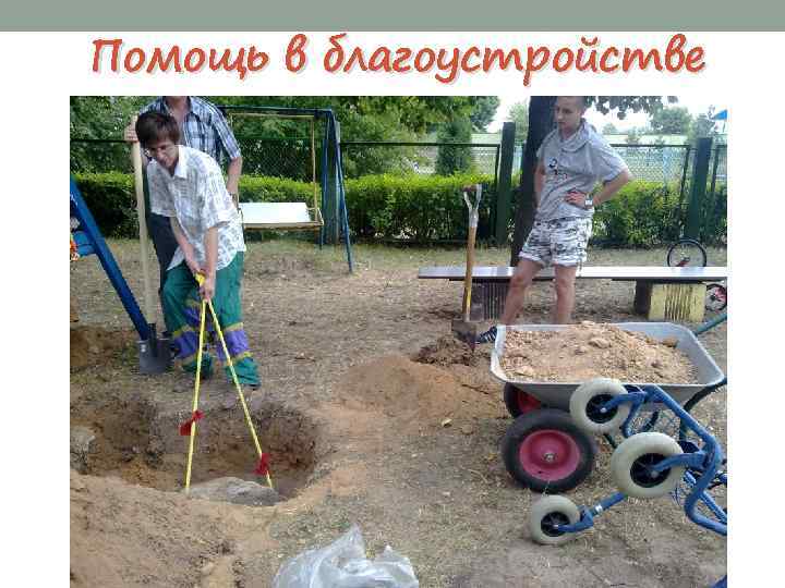 Помощь в благоустройстве 