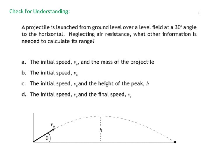 Check for Understanding: 