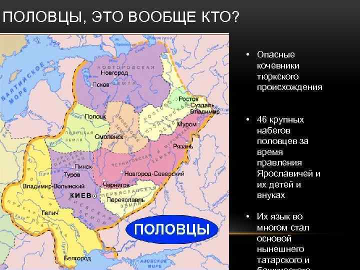 ПОЛОВЦЫ, ЭТО ВООБЩЕ КТО? • Опасные кочевники тюркского происхождения • 46 крупных набегов половцев